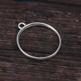 10 PCS Circle Frame Bezel Pendant Blanks for Jewelry Making