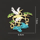 10 PCS KC Plated Enamel Clouds Crane Headwear Accessories DIY Jewelry Making