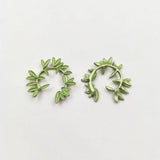 10 PCS Enamel Leaves Flowers Pendant for DIY Jewelry Making