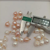 10 PCS 100% Nature Freshwater Loose Baroque Shape Pearl DIY Beads