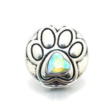 10 PCS Mixed Rhinestone Footprint Snaps Jewelry 18-20mm Snaps Buttons