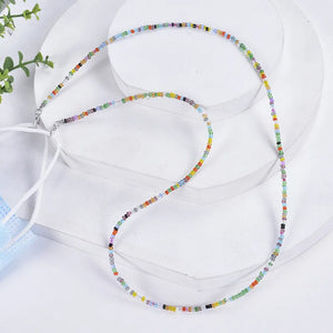 10 PCS Rainbow Silicone Bead Anti-lost Glasses Lanyard Strap