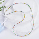 10 PCS Rainbow Silicone Bead Anti-lost Glasses Lanyard Strap