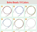 10 PCS Rainbow Silicone Bead Anti-lost Glasses Lanyard Strap