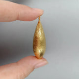 10 PCS Matte Finish Teardrop Charms 22x35mm Plated Jewelry Supplies