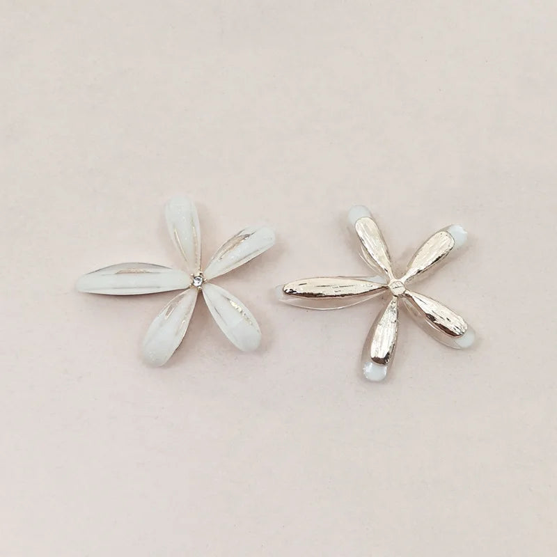 10 PCS Rhinestone Flower Butterfly Accessories for DIY Jewelry Making