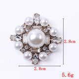 10Pcs Rhinestone Pearl Flowers Bowknot DIY Jewelry Making