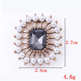 10Pcs Rhinestone Pearl Flowers Bowknot DIY Jewelry Making