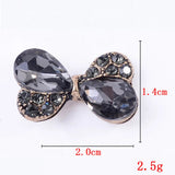 10Pcs Rhinestone Pearl Flowers Bowknot DIY Jewelry Making