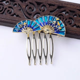 10 PCS Enamel Hair Combs for DIY Jewelry Making