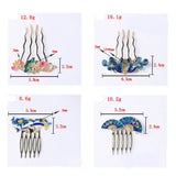 10 PCS Enamel Hair Combs for DIY Jewelry Making
