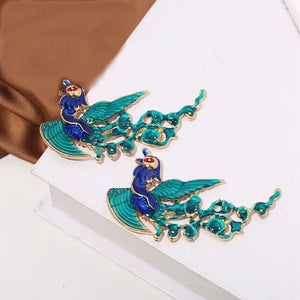 10 PCS Enamel Phoenix Birds DIY Jewelry Making Accessories