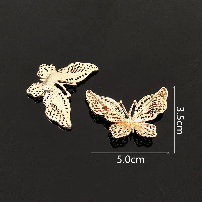 10 PCS Butterfly Alloy Charms for Jewelry Making