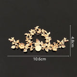 10 PCS KC Plated Alloy Flower Headdress Accessories for DIY Jewelry Making