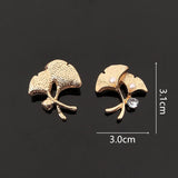 10PCS Metal Alloy Leaves Crystal Pearl Leaf DIY Jewelry Making