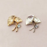 10PCS Metal Alloy Leaves Crystal Pearl Leaf DIY Jewelry Making