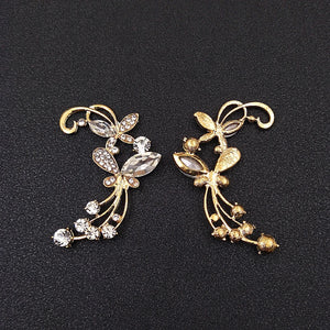 10 PCS Metal Rhinestone Tree Branch Flower DIY Headwear Jewelry Making