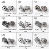 10 PCS Tibetan Silver Tee Pagoda Spacer Bead Buddha Head Loose Beads
