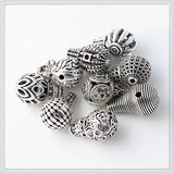 10 PCS Tibetan Silver Tee Pagoda Spacer Bead Buddha Head Loose Beads
