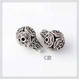10 PCS Tibetan Silver Tee Pagoda Spacer Bead Buddha Head Loose Beads