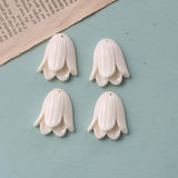 10 PCS Resin Tulip Flower Charms Pendant for DIY Jewelry Making