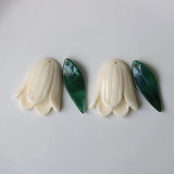 10 PCS Resin Tulip Flower Charms Pendant for DIY Jewelry Making