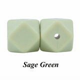 10 PCS Silicone Beads Teething Hexagon 14 MM /17MM