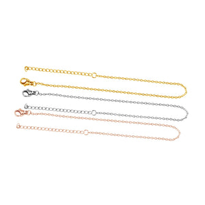 10 PCS Stainless Steel Adjustable Bracelet Chain for Jewelry Making