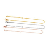 10 PCS Stainless Steel Adjustable Bracelet Chain for Jewelry Making