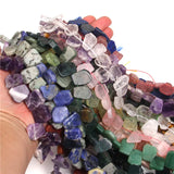 10 PCS Irregular Pentagon Stone Pendants Natural Stone Flat Piece Beads