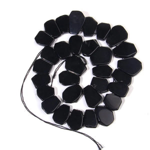 10 PCS Irregular Pentagon Stone Pendants Natural Stone Flat Piece Beads