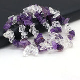 Natural Amethyst Clear Quartz Stone Hand String Reiki Healing Jewelry