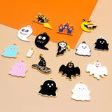 Alloy Halloween Ghost Earring Necklace Pendant