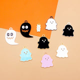 Alloy Halloween Ghost Earring Necklace Pendant