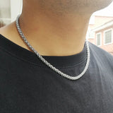 10 PCS Stainless Steel Wheat Chain Necklace, 3mm Tarnish Necklace Choker