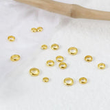 10 PCs Copper Beads Round Frames for DIY Jewelry Making 3mm 4mm 5mm