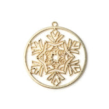 10pcs Snowflake Charms for Jewelry Making Christmas Pendants