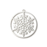 10pcs Snowflake Charms for Jewelry Making Christmas Pendants