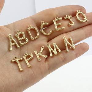 26 Pcs Alphabet Charms A-Z Letter Pendants Metal for Jewelry Craft