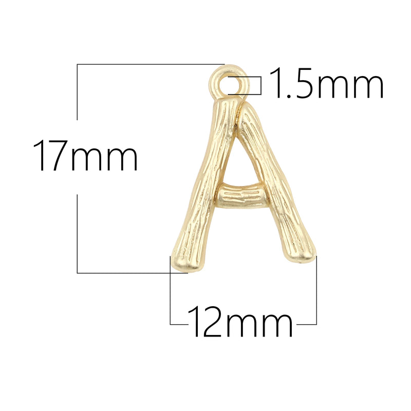 26 Pcs Alphabet Charms A-Z Letter Pendants Metal for Jewelry Craft