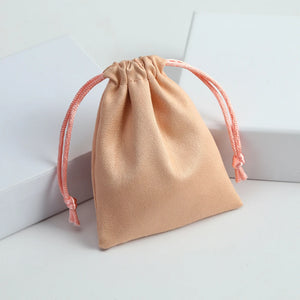 10-Pack Flannel Gift Bags Jewelry Pouches, Velvet Packaging Sack
