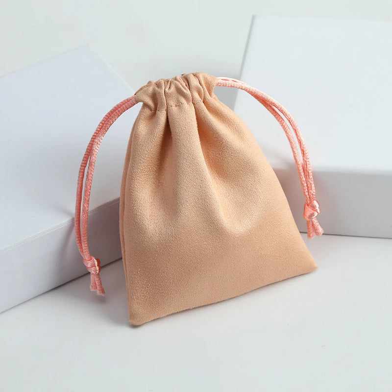 10-Pack Flannel Gift Bags Jewelry Pouches, Velvet Packaging Sack