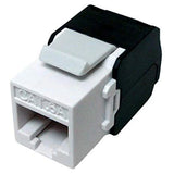 10-Pack Cat6A RJ45 - Toolless 180 Degree Ethernet Wall Coupler
