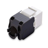 10-Pack Cat6A RJ45 - Toolless 180 Degree Ethernet Wall Coupler