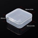 10 Pack Clear Storage Box with Snap-tight Closure Latch Jewelry Bead Container