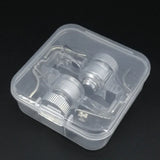 10 Pack Clear Storage Box with Snap-tight Closure Latch Jewelry Bead Container