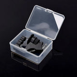 10 Pack Clear Storage Box with Snap-tight Closure Latch Jewelry Bead Container