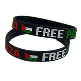10 Pack SAVE GAZA Silicone Rubber Wristband Bracelets for Women Men