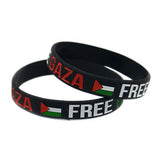 10 Pack SAVE GAZA Silicone Rubber Wristband Bracelets for Women Men