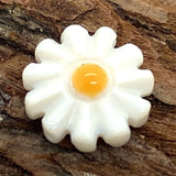10 Pack Natural Pearl Shell Beads Small Daisy Shaped Loose Bead DIY 6-12
